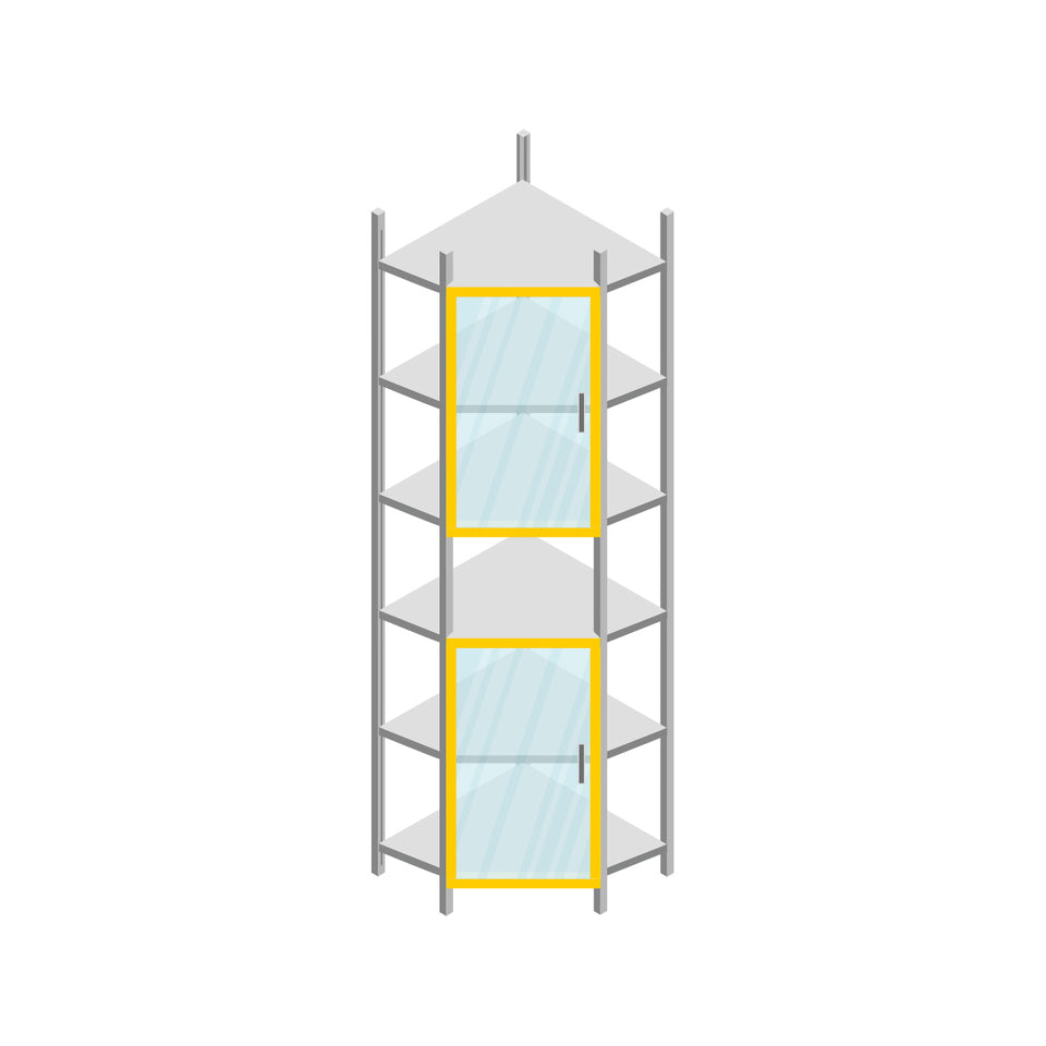 Ecktürflügel Universal Glas - Regale Hamburg